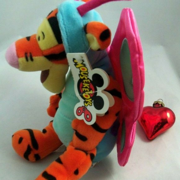Disney 9" Tigger Butterfly Bean Bag Plush - 2000,  New with Tag - Picture 4 of 12